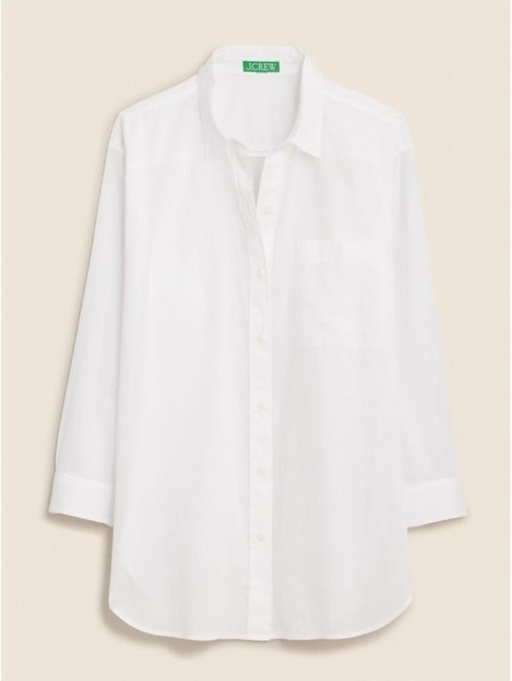 J.Crew Button-up cotton voile shirt S